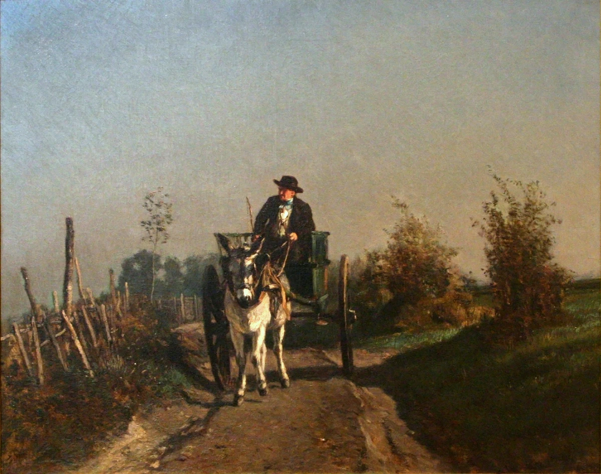 Un contadino col suo carro